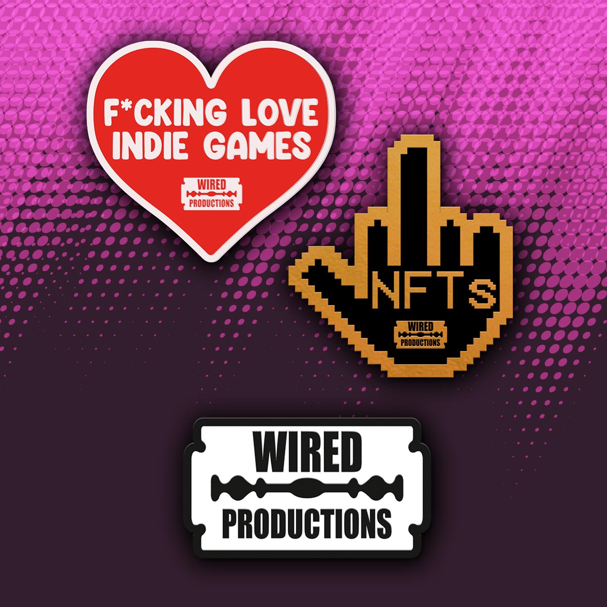 Wired Pin Badge Collection
